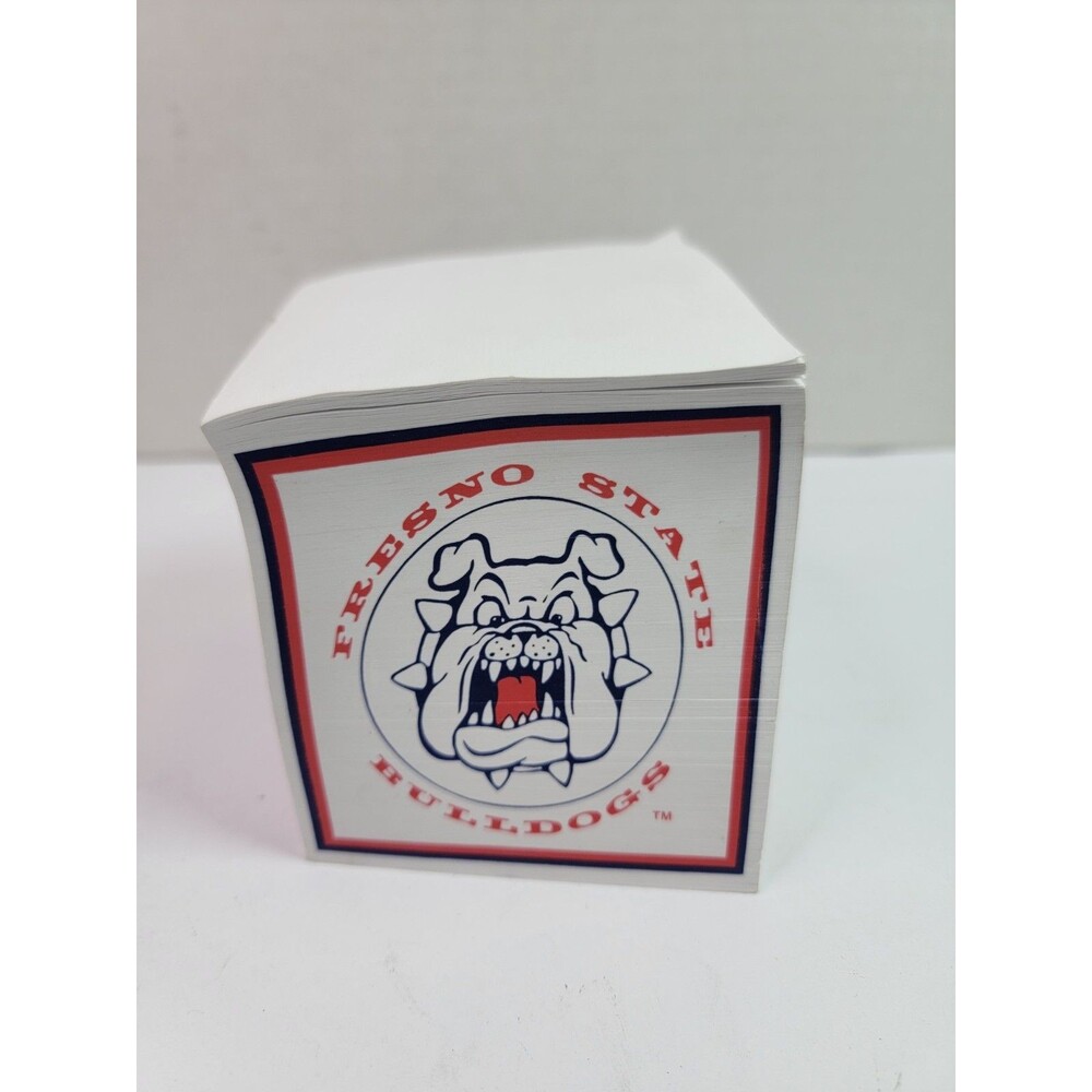 Fresno State Bulldogs Logo Memo Note Pad Vintage College NCAA